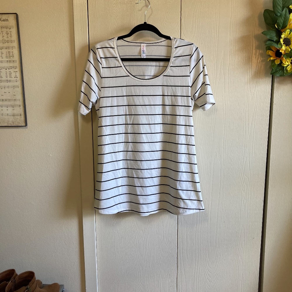 LuLaRoe Striped Perfect T